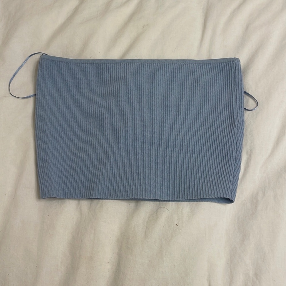 la hearts blue tube top